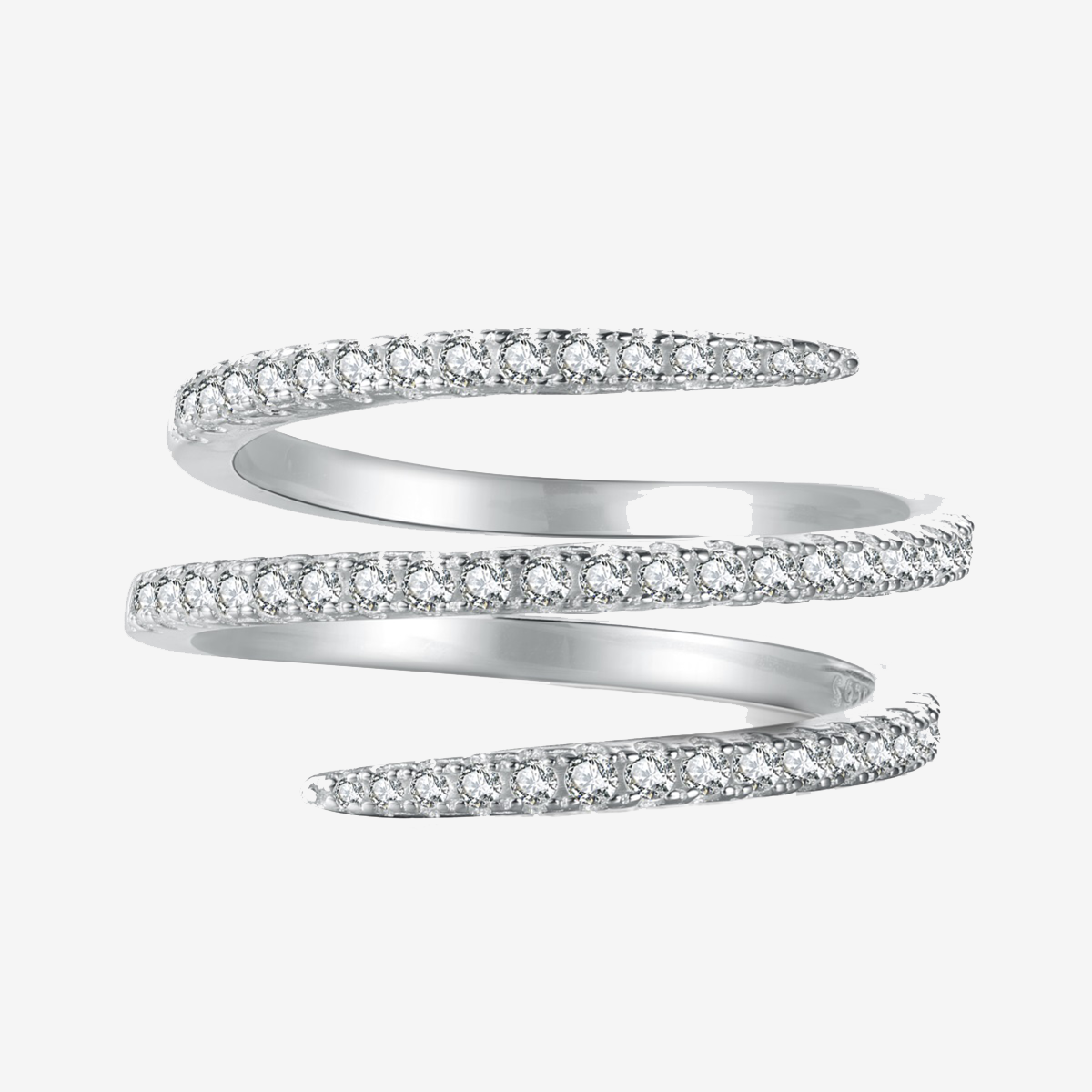 Funkelnder Linien Ring - BURAMOR