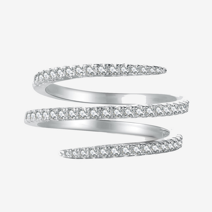 Funkelnder Linien Ring - BURAMOR